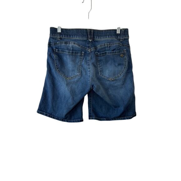 Democracy "Ab"solution Medium Rinse Denim Bermuda Shorts Women's Size 6 - Picture 2 of 3